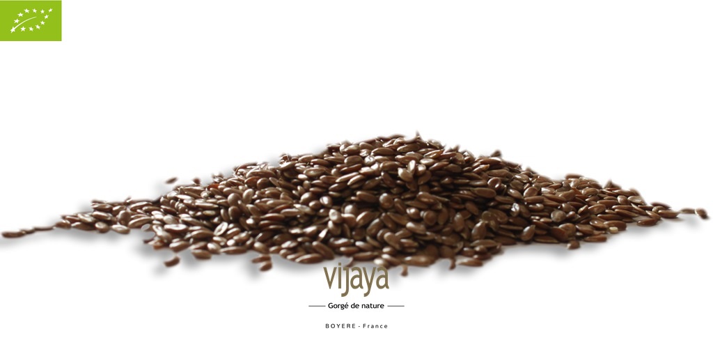 Graine de Lin Brun - FRANCE - 25 kg - Bio*