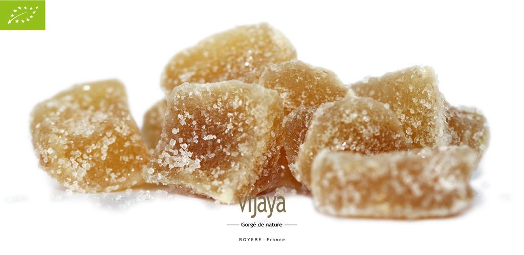 Gingembre Confit - Morceaux -  CHINE -  5 Kg - Bio * &amp; Equitable